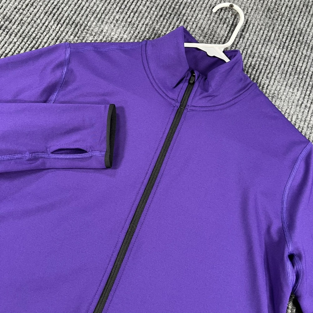 Nike Pro Dri Fit Pullover Shirt Womens XL Extra Large Purple Long Sleeve 1/4 Zip